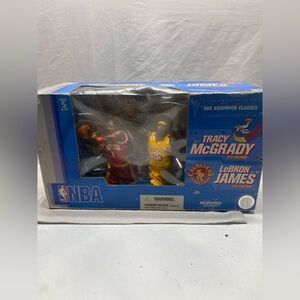 2005 MCFARLANE NBA BASKETBALL TRACY MCGRADY LEBRON JAMES SEALED 2 PACK SET CAVS